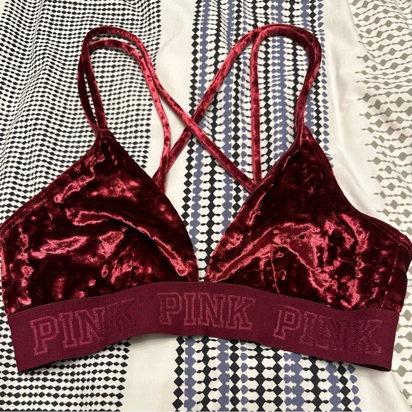 Victoria’s Secret PINK Velvet Triangle Bralette - Picture 4 of 12